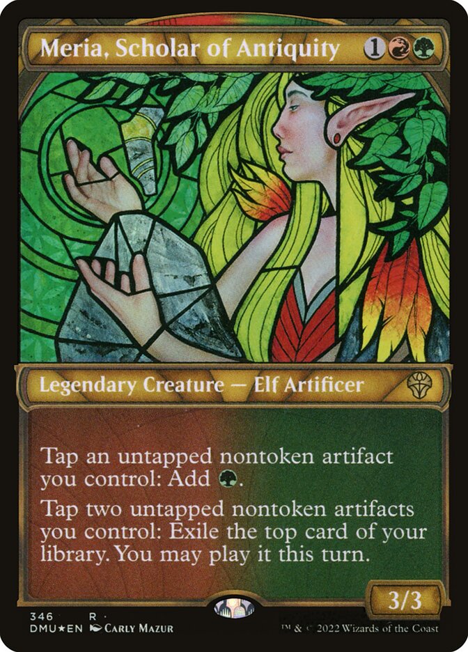 Meria, Scholar of Antiquity, Dominaria United Card Art