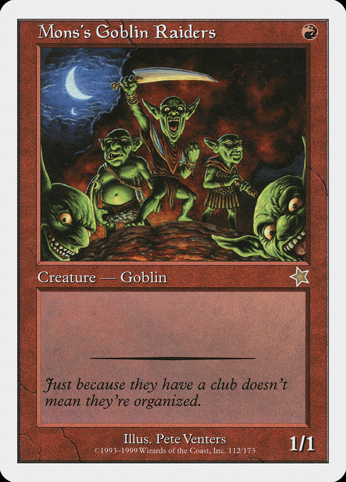Mons's Goblin Raiders, Starter 1999 Card Art