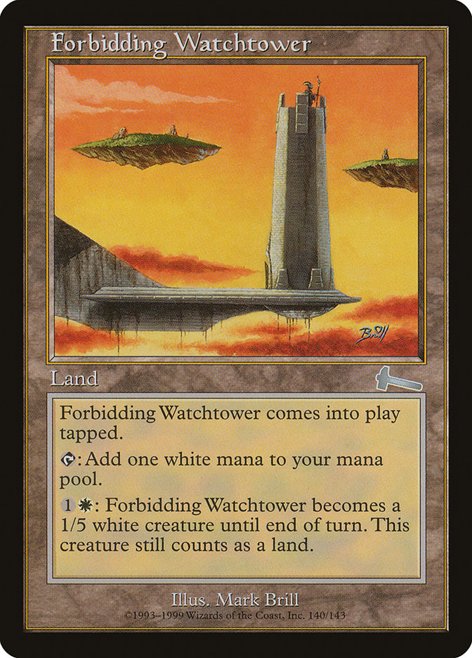 Forbidding Watchtower, Urza's legacy Card Art
