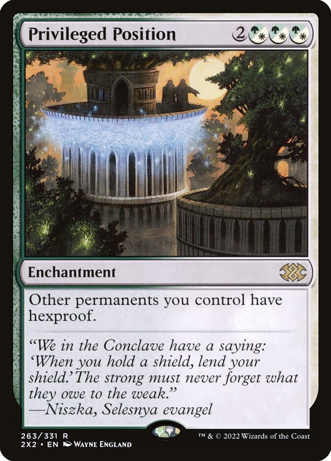 Privileged Position, Double masters 2022 Card Art