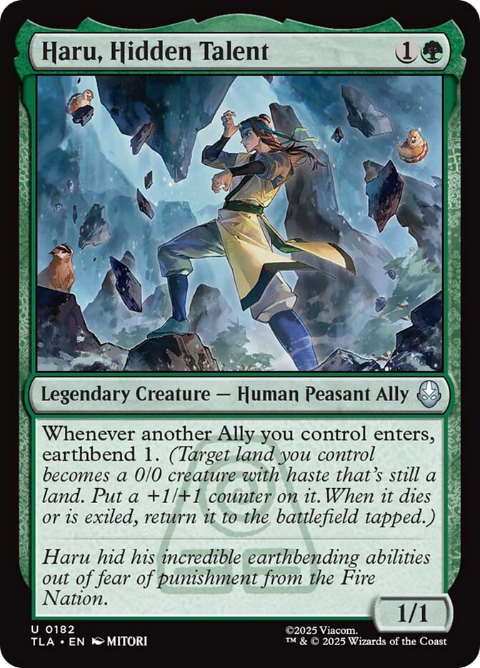 Haru, Hidden Talent, Avatar: The Last Airbender Card Art