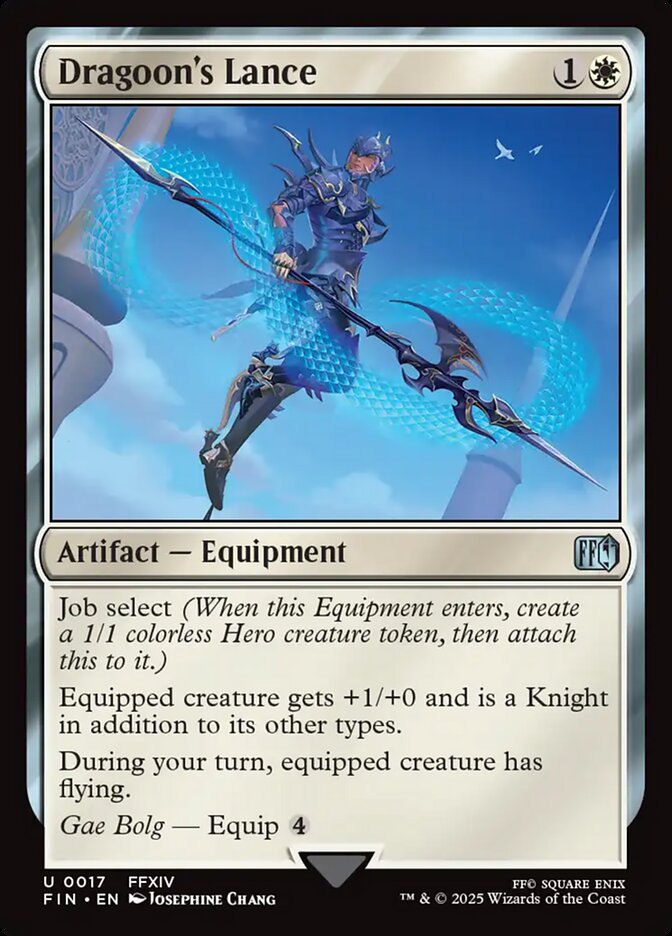 Dragoon's Lance, Final fantasy Card Art
