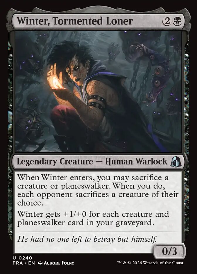 Winter, Tormented Loner, Reality Fracture Card Art