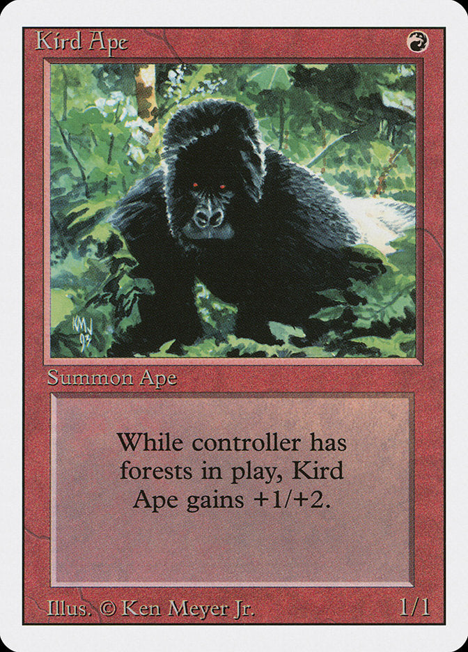 Kird Ape, Revised edition Card Art