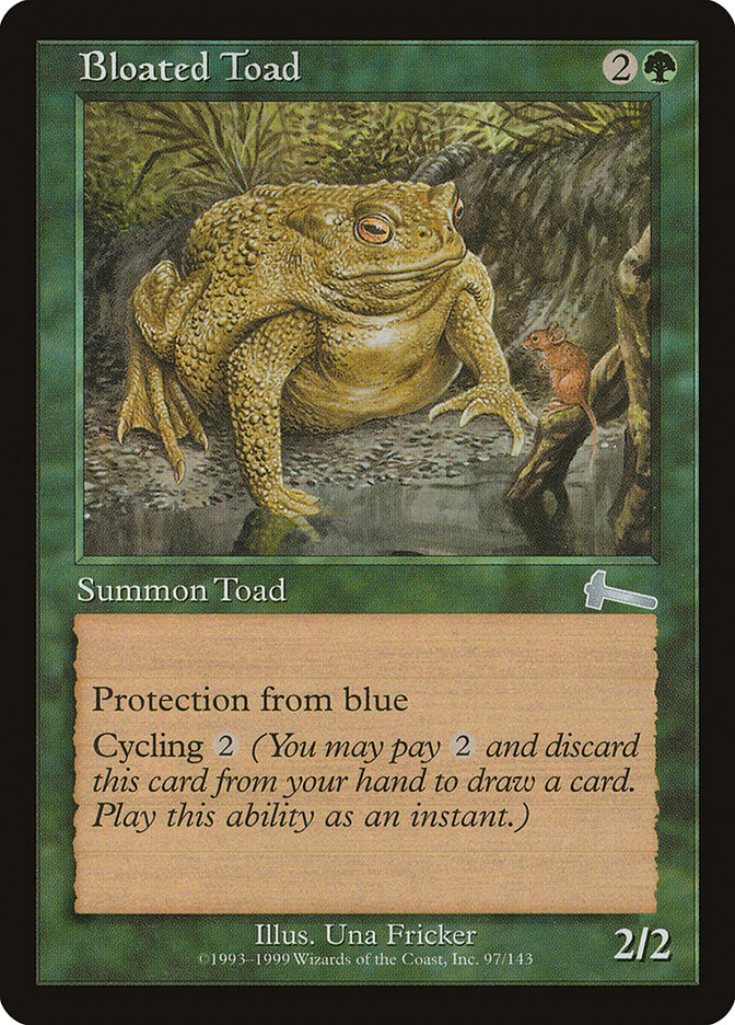 Bloated Toad, Urza's legacy Card Art
