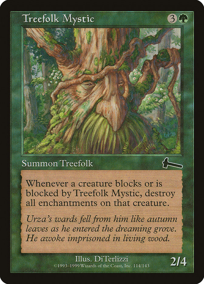 Treefolk Mystic, Urza's legacy Card Art