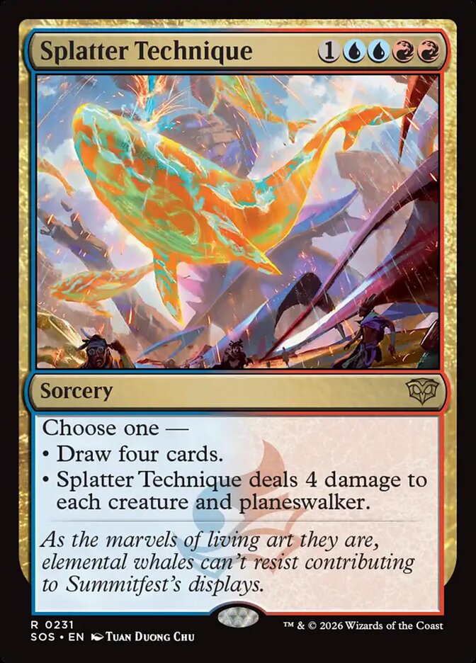 Splatter Technique, Secrets Of Strixhaven Card Art