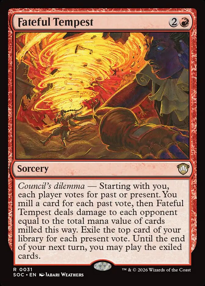 Fateful Tempest, Secrets Of Strixhaven Commander Card Art