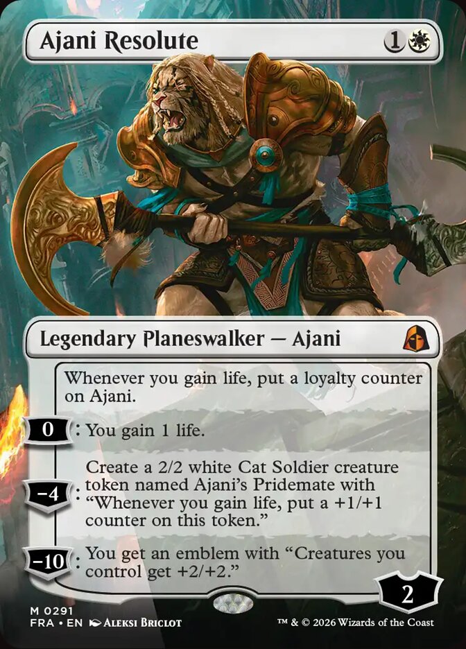 Ajani Resolute, Reality Fracture Card Art