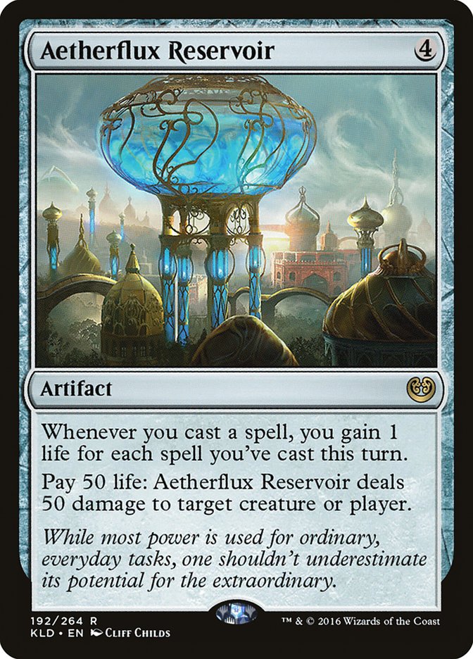 Aetherflux Reservoir, Kaladesh Card Art
