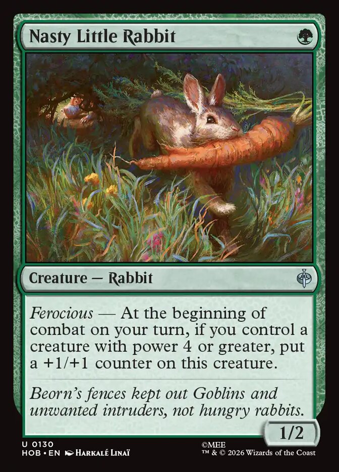 Nasty Little Rabbit, The Hobbit Card Art