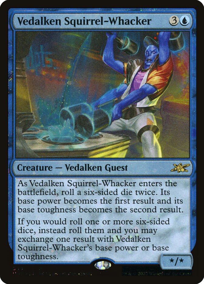 Vedalken Squirrel-Whacker, Unfinity Card Art