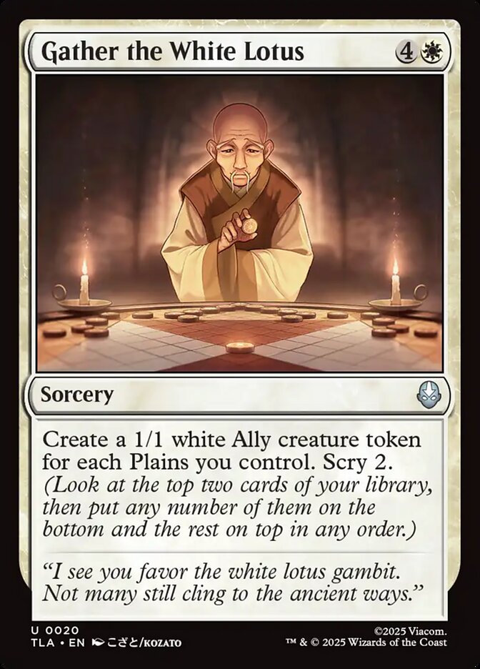 Gather the White Lotus, Avatar: The Last Airbender Card Art