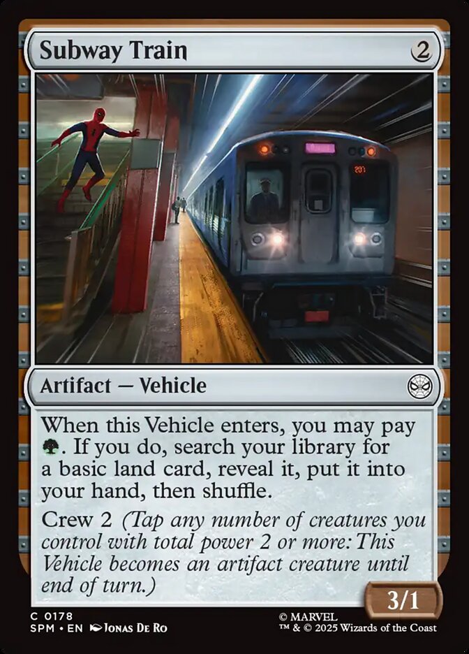 Subway Train, Marvel'S Spider-Man Card Art