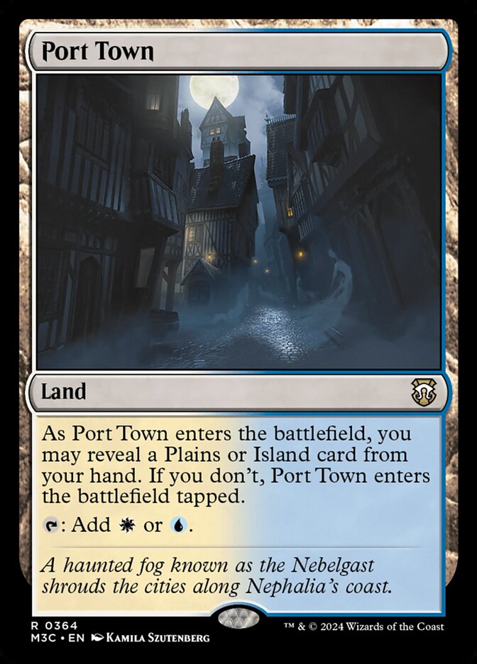 Port Town, Modern horizons 3 commander Card Art