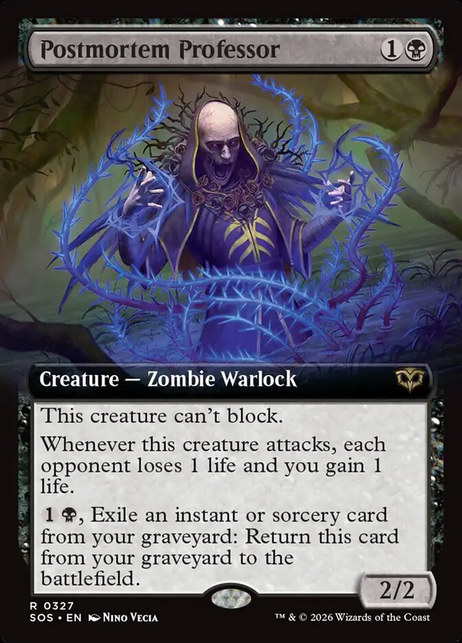 Postmortem Professor, Secrets Of Strixhaven Card Art