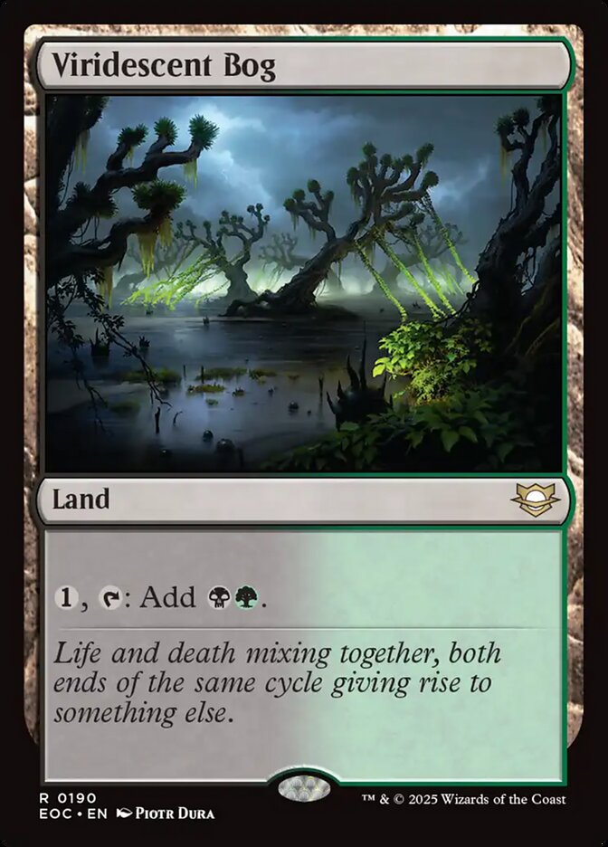 Viridescent Bog, Edge Of Eternities Commander Card Art