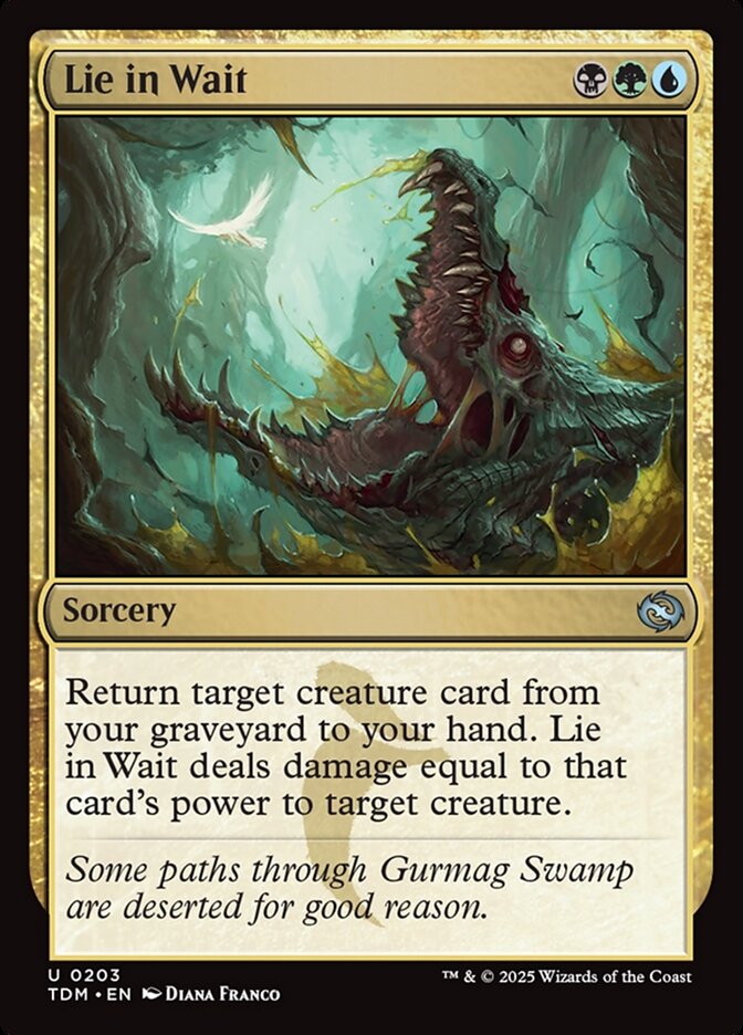Lie in Wait, Tarkir: dragonstorm Card Art