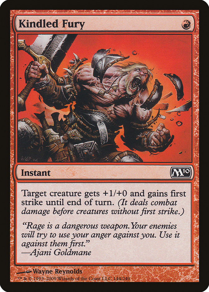 Kindled Fury, Magic 2010 Card Art