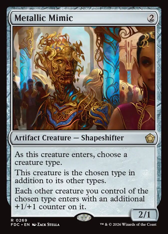 Metallic Mimic, Foundations Commander Card Art
