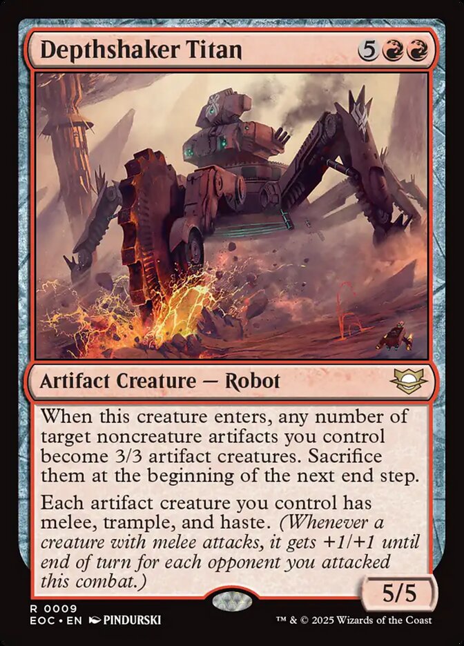 Depthshaker Titan, Edge Of Eternities Commander Card Art