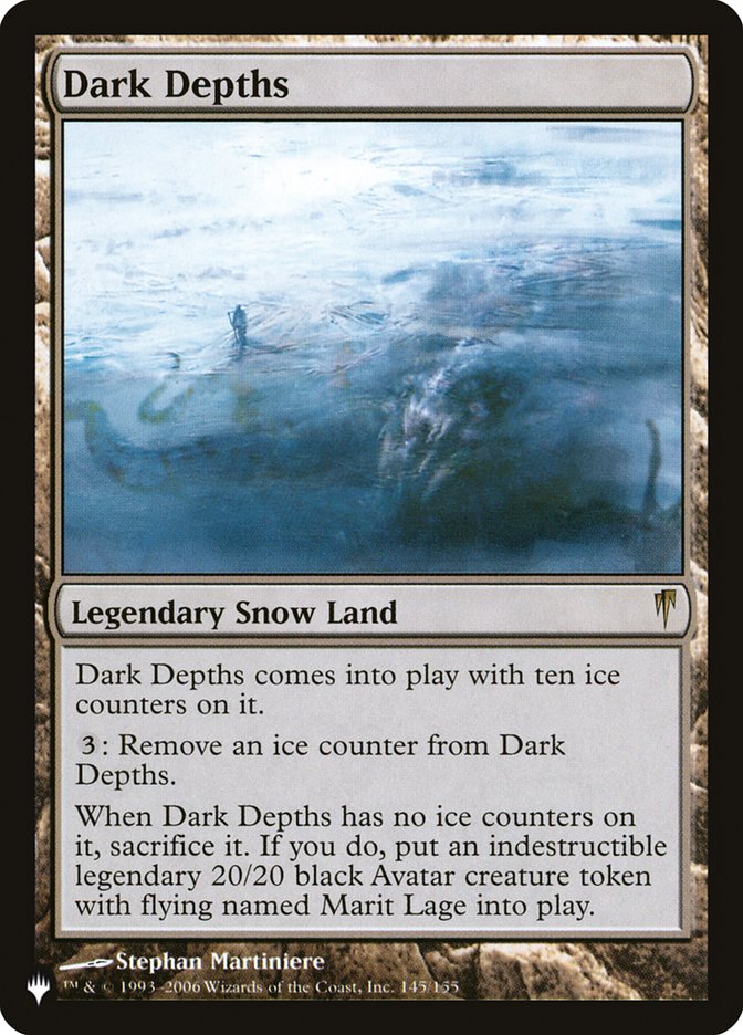 Dark Depths, The List Card Art