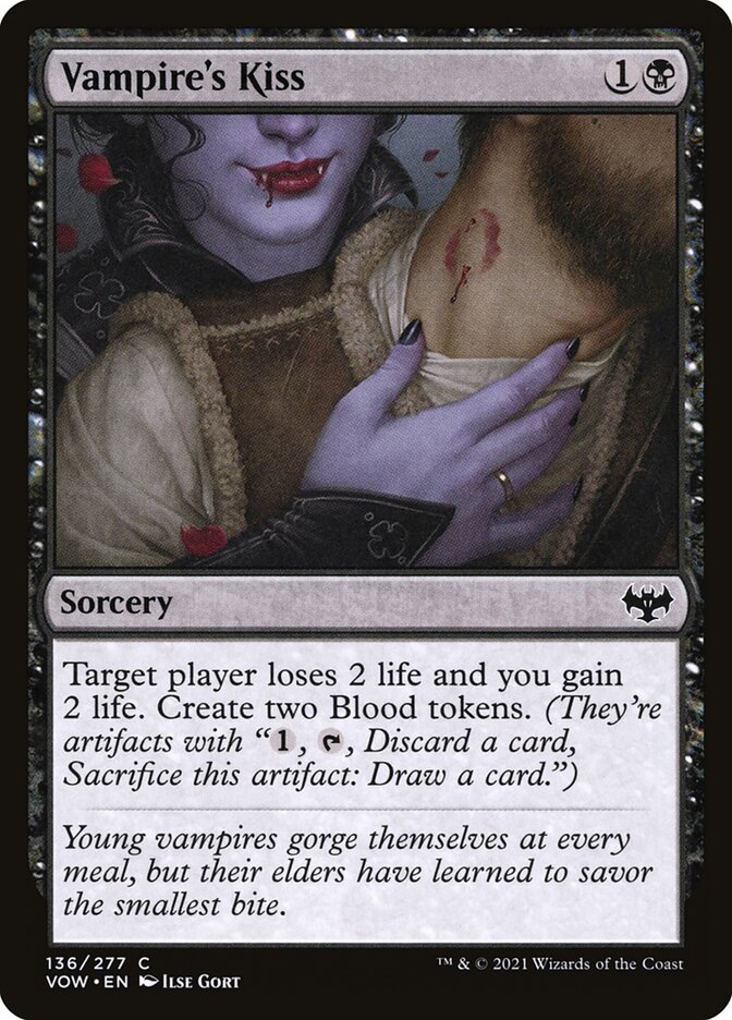 Vampire's Kiss, Innistrad: crimson vow Card Art