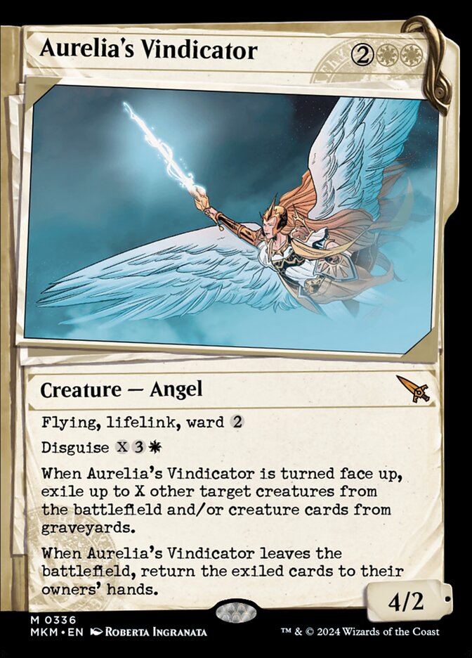 Aurelia's Vindicator, Murders At Karlov Manor Card Art