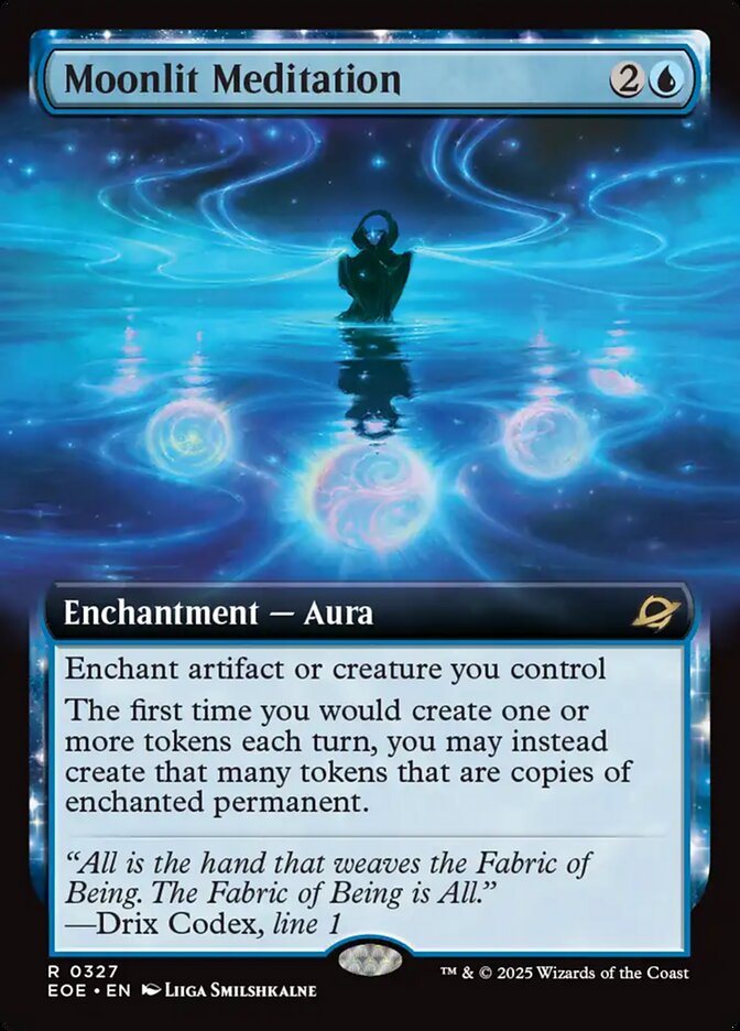 Moonlit Meditation, Edge Of Eternities Card Art