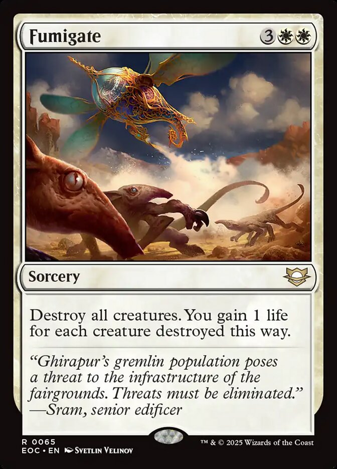 Fumigate, Edge Of Eternities Commander Card Art