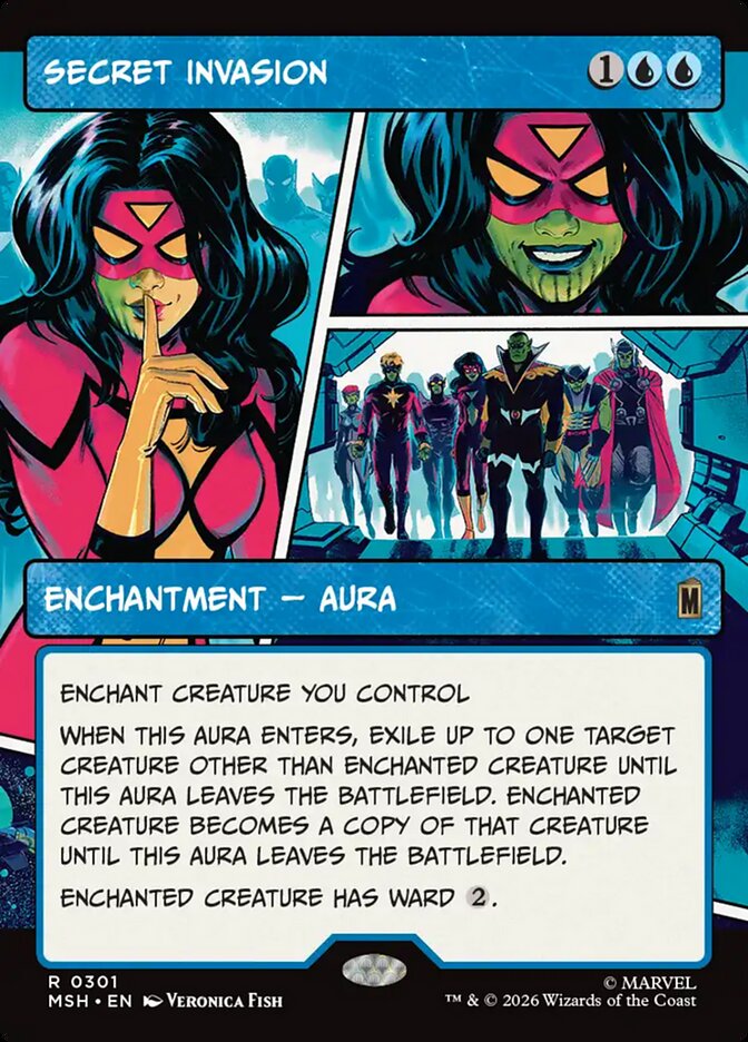 Secret Invasion, Marvel Super Heroes Card Art