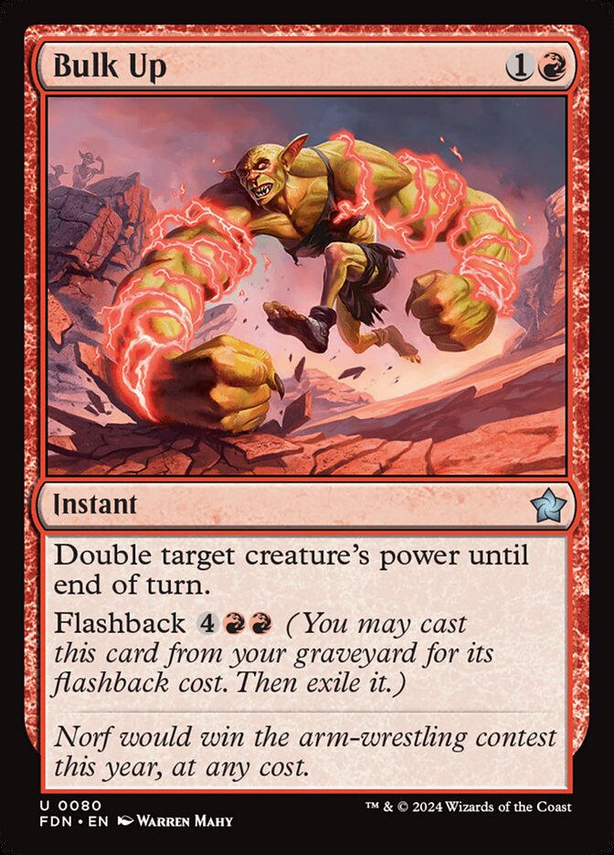 Bulk Up, Foundations Card Art