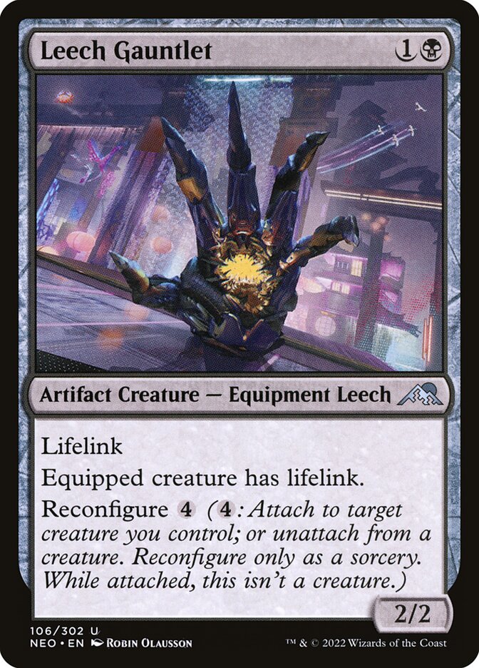 Leech Gauntlet, Kamigawa: neon dynasty Card Art