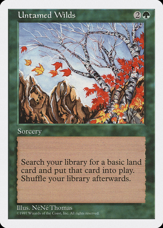 Untamed Wilds, Fifth edition Card Art