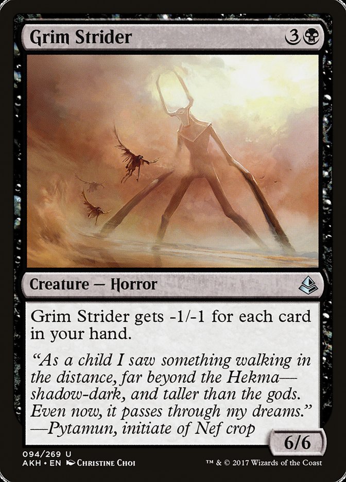 Grim Strider, Amonkhet Card Art