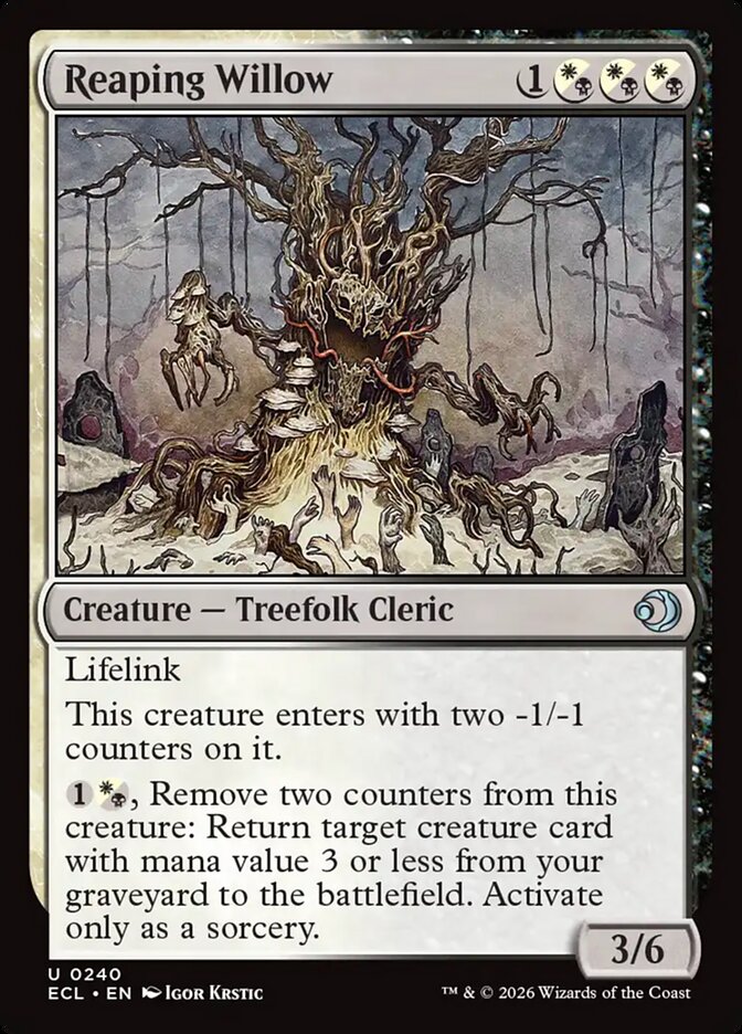 Reaping Willow, Lorwyn Eclipsed Card Art