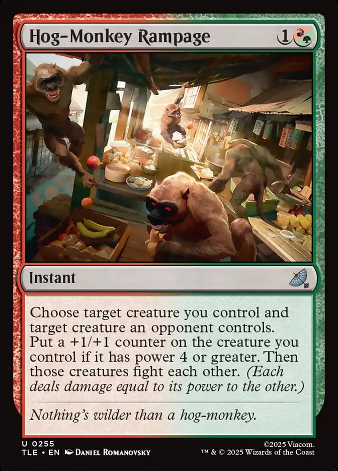 Hog-Monkey Rampage, Avatar: The Last Airbender Eternal Card Art