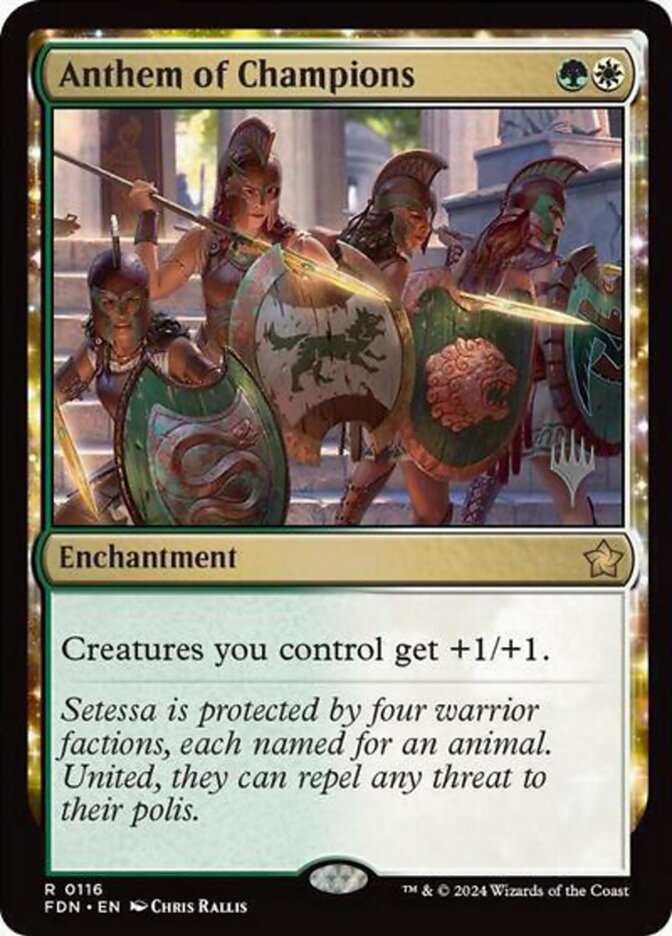 Anthem of Champions, Foundations Promos Card Art
