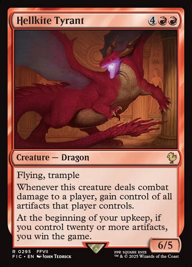 Hellkite Tyrant, Final fantasy commander Card Art