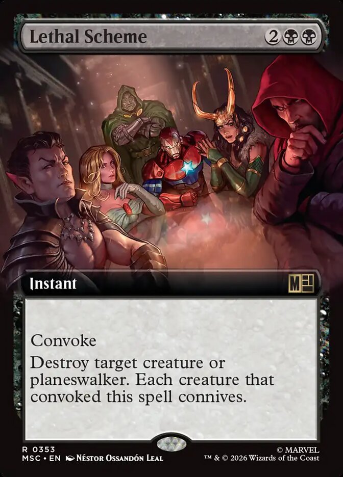 Lethal Scheme, Marvel Super Heroes Commander Card Art