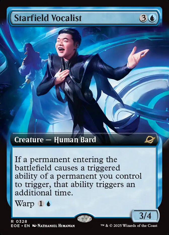 Starfield Vocalist, Edge Of Eternities Card Art