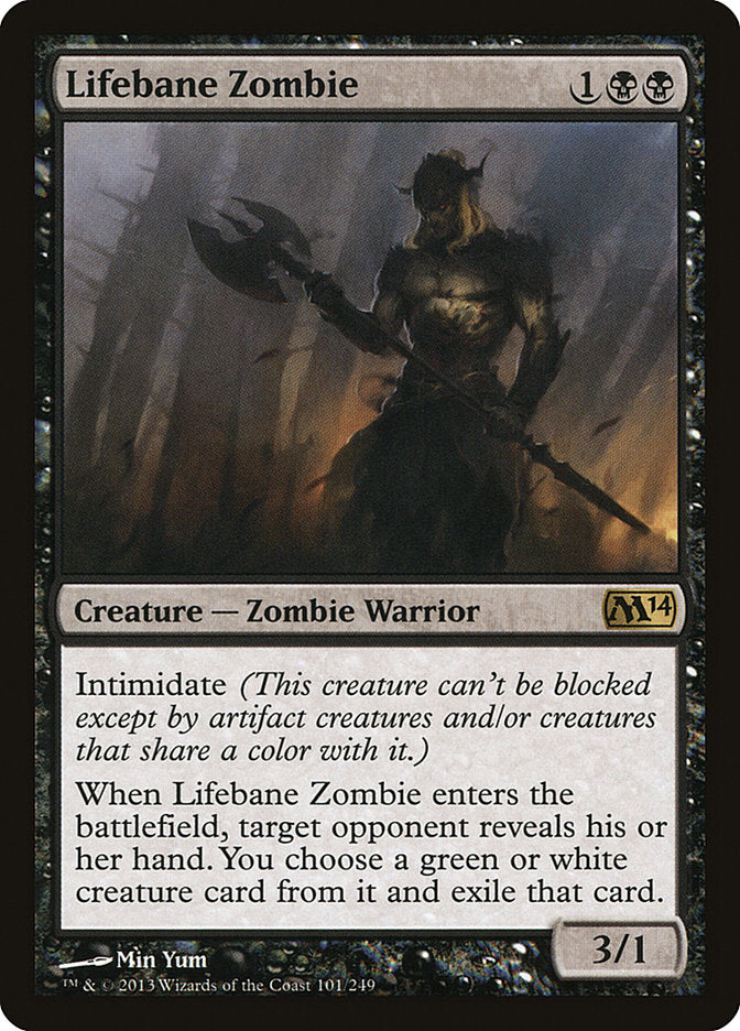 Lifebane Zombie, Magic 2014 Card Art