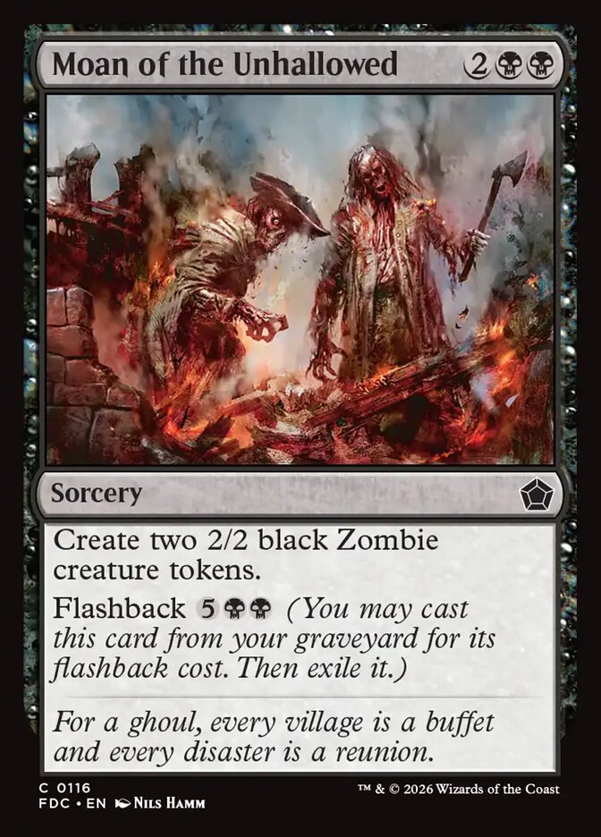 Moan of the Unhallowed, Foundations Commander Card Art