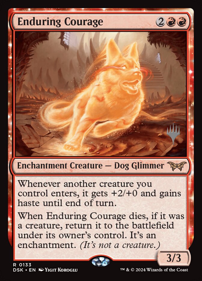 Enduring Courage, Duskmourn: house of horror promos Card Art