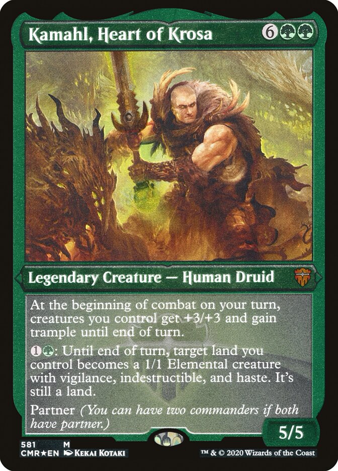 Kamahl, Heart of Krosa, Commander legends Card Art