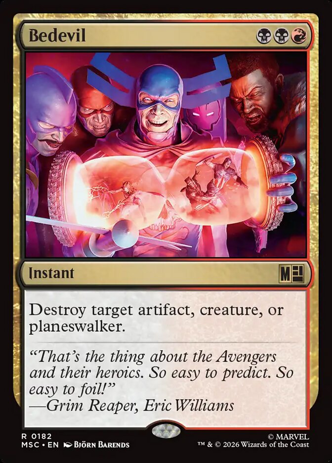 Bedevil, Marvel Super Heroes Commander Card Art