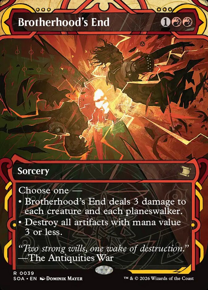 Brotherhood's End, Secrets Of Strixhaven Mystical Archive Card Art