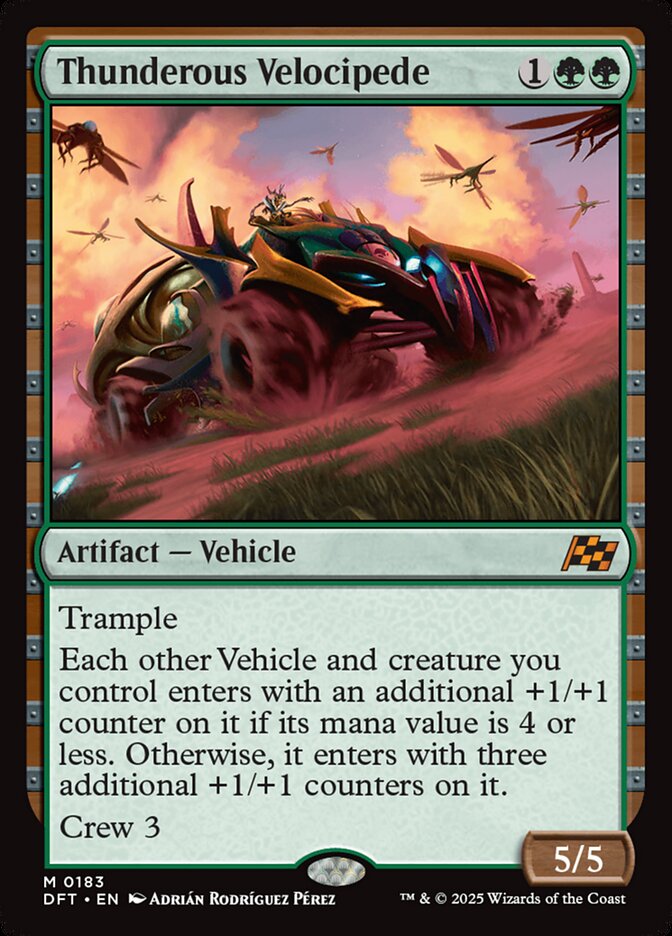 Thunderous Velocipede, Aetherdrift Card Art
