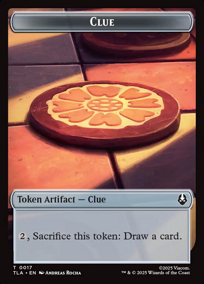 Clue, Avatar: The Last Airbender Tokens Card Art