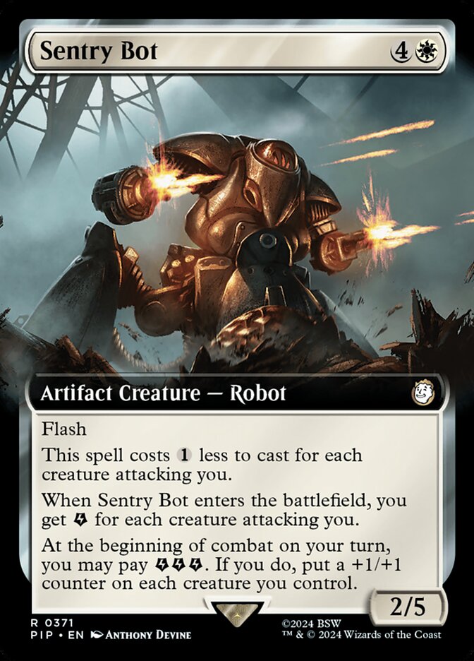 Sentry Bot, Fallout Card Art